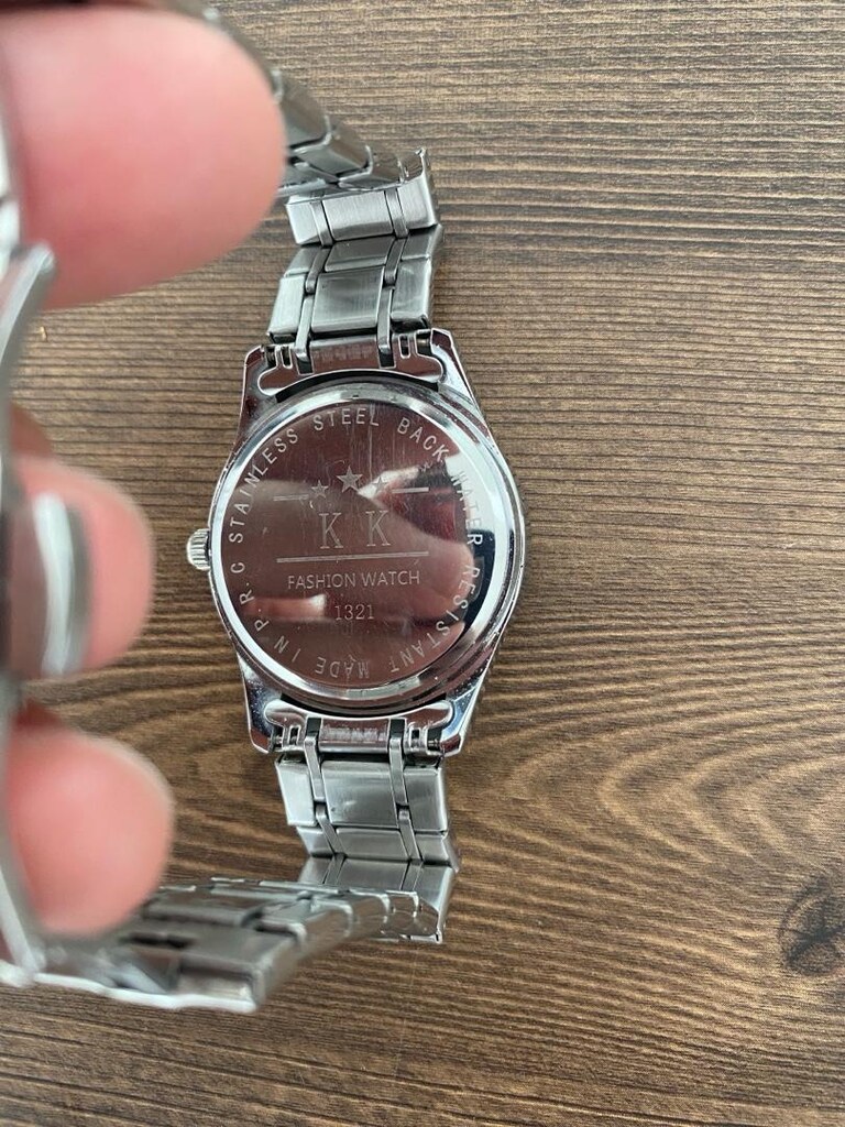 KK Gümüş Metal Bilezikli Şık Saat - 3