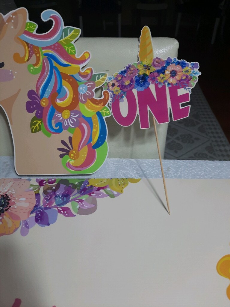 Doğum günü süslemesi unicorn - 5