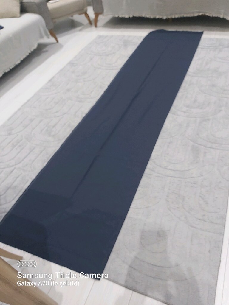 yazlık kışlık lacivert kumaş - 4