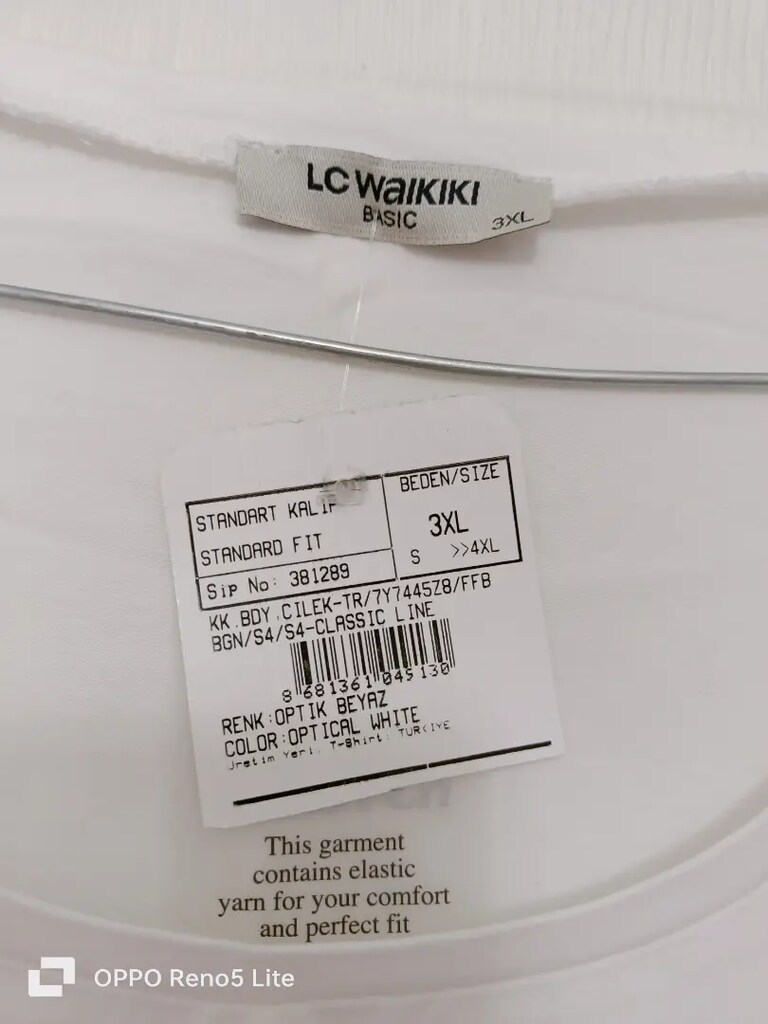 LCW Waikiki tişört beyaz etiketi üstünde - 2