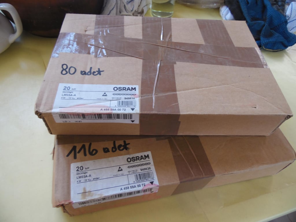 OSRAM 4W 10V iç mekan LED (Kırmızı)-Amber-196 adet- - 15