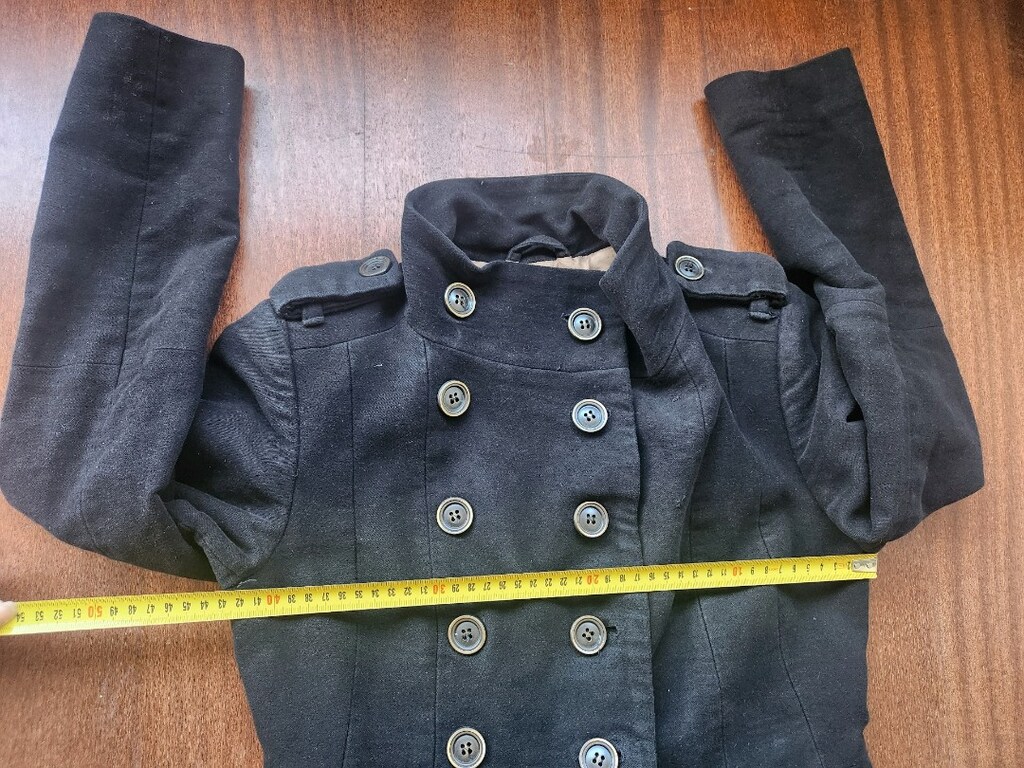 MANGO SUIT PETIT SİYAH PAMUK KABAN - 12