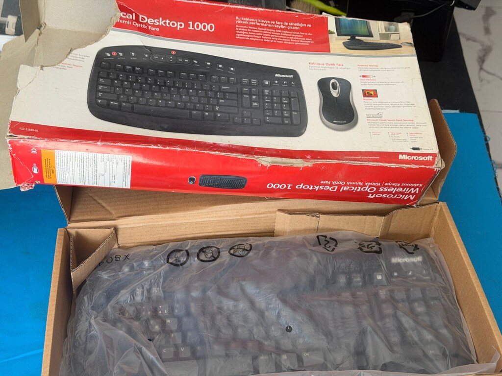 Microsoft Wireless Optical Desktop 1000 (Sıfır Kullanılmamış) - 4