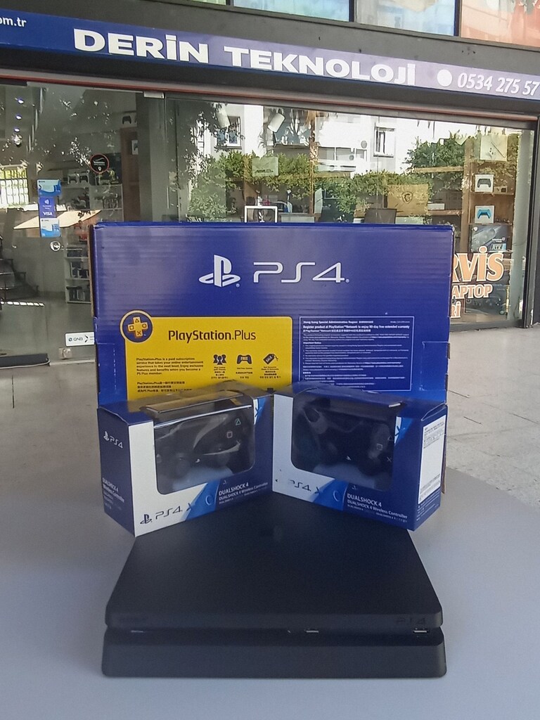 KAMPANYA: PS4 SLİM 500GB 22 OYUNLU FC27-GTA5-PES21 VS.VS 6AY GARANTİ - 2