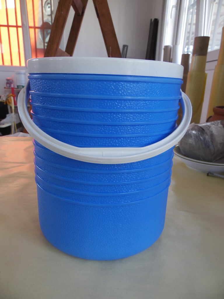Kale musluklu soğuk su termosu 6 litre-mavi-piknik-kamp- - 7