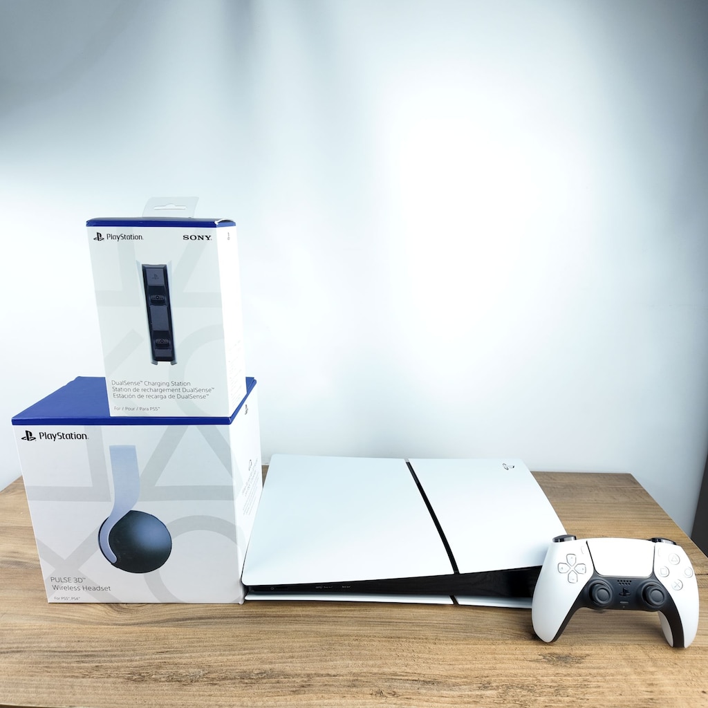 PLAYSTATION 5 SLIM DİJİTAL TEK KOLLU + ŞARJ İSTASYONU + KULAKLIK - 3