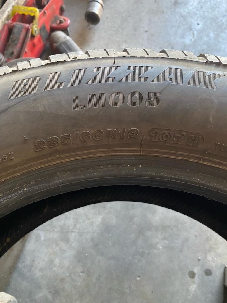 235/60 R 18 2 ADET KIŞLIK BRIDGESTONE - 4