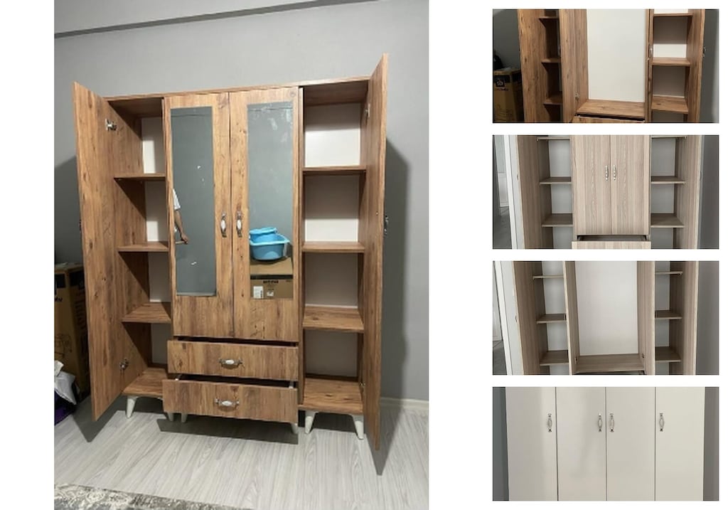 4 kapaklı elbise dolabı ytevdoxtmm - 3