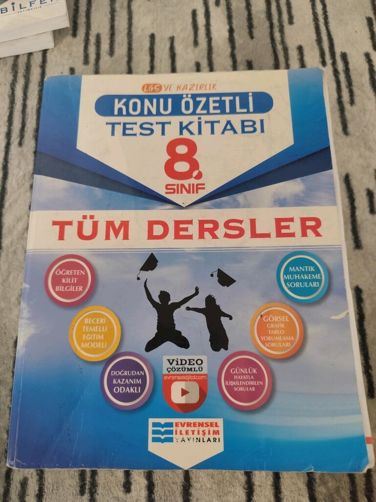8. sınıf test kitapları 3 adet - 6