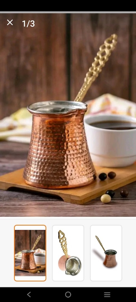 Bakır dövme el işi tanesi 350 tl - 3