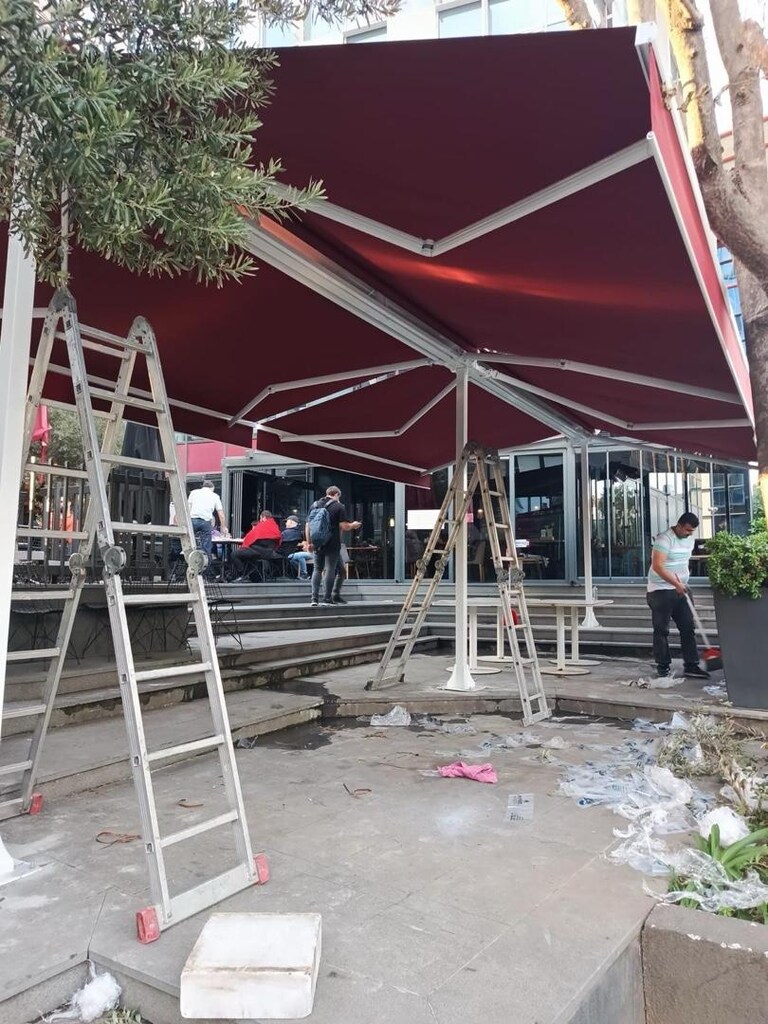 TENTE ÇİFT AÇILIR T MODEL TÜM ÖLÇÜLERDE ÜRETİM MONTAJ - 5