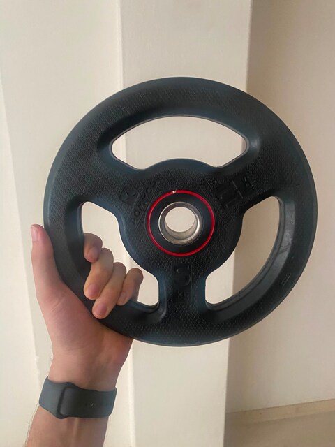 Corength 5 kg kauçuk ağırlık plakası + düz bar + düz sehpa