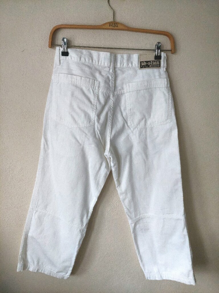 KETEN görünüm fırça desen pantolon - 4