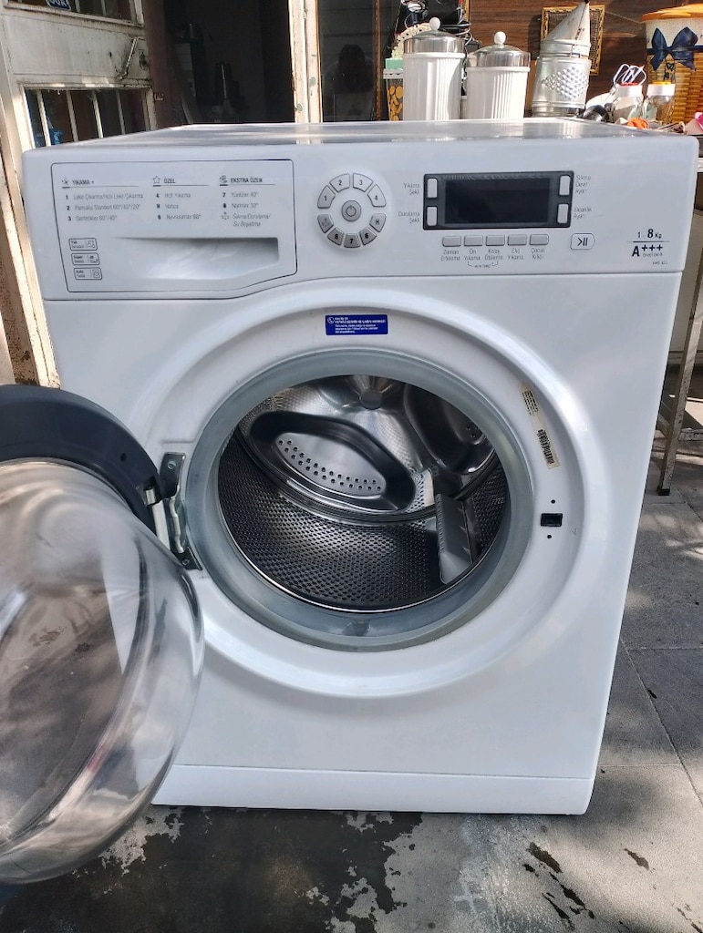 HOTPOİNT ARİSTON A ENERJİ 8 KG DİJİTAL EKRAN TEMİZ SAĞLAM ÇAMAŞIR MAKİ - 4