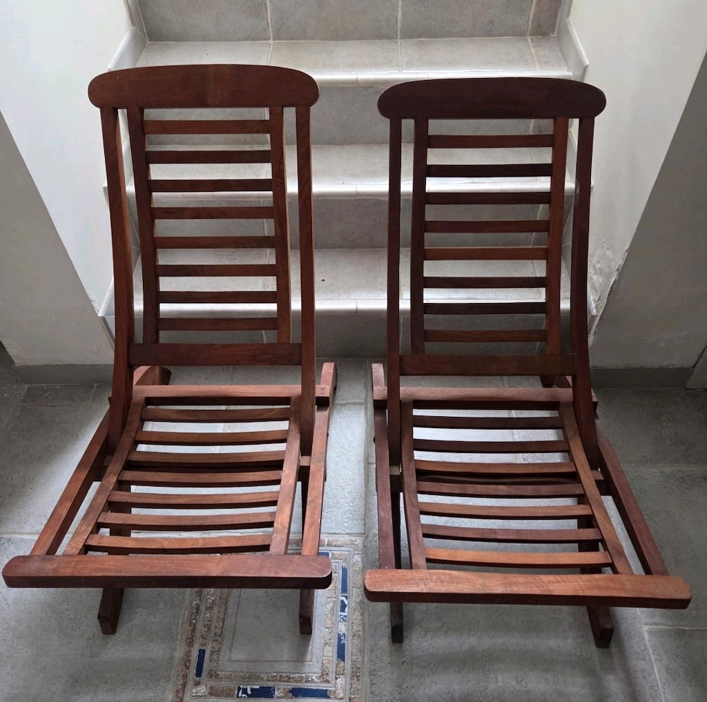 Teak Bahçe Mobilya Takımı - Toptan veya tekli - Yeni gibi - 2