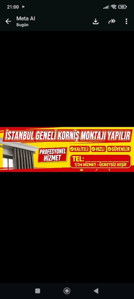 korniş montajı - 2