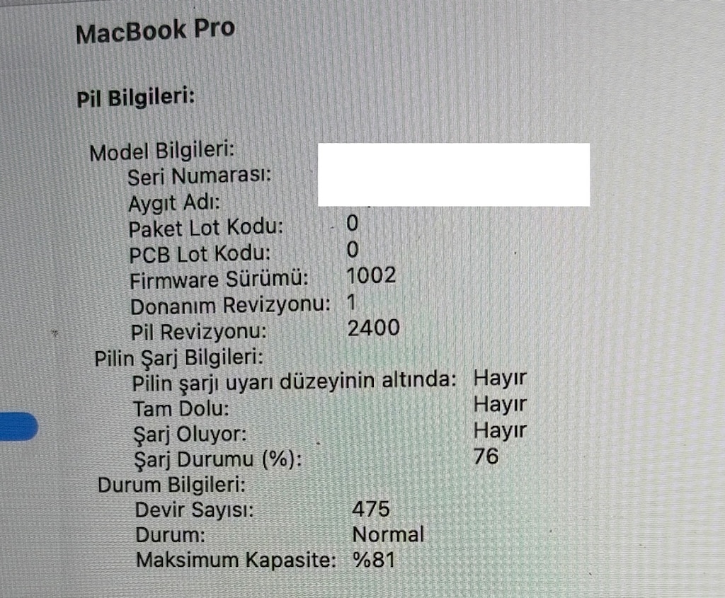 Apple Macbook Pro M1 16GB RAM 512GB SSD TOUCHBAR 13" SORUNSUZ - 8