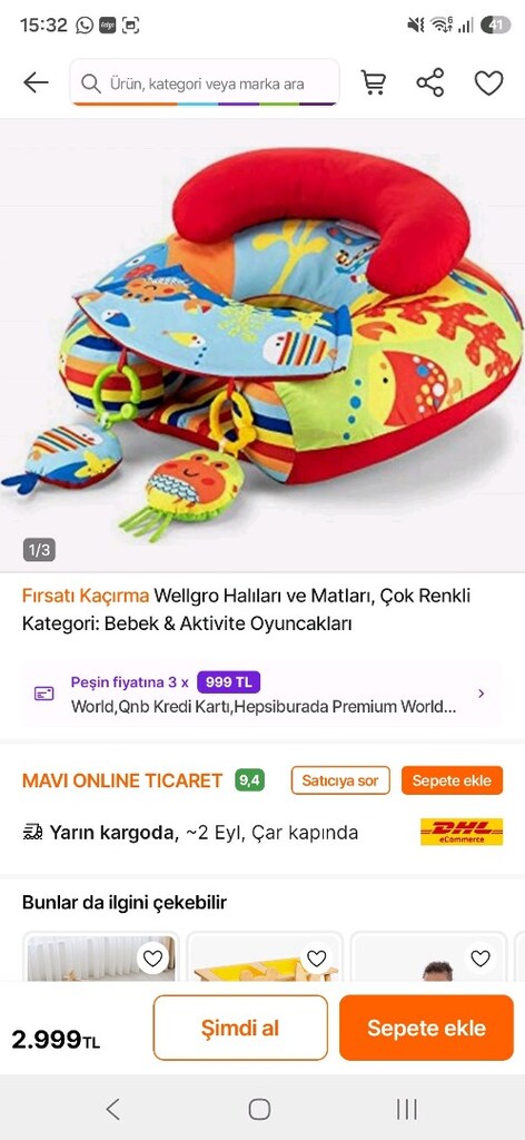 Wellgro Happy Marine Oturma Minderi - 6