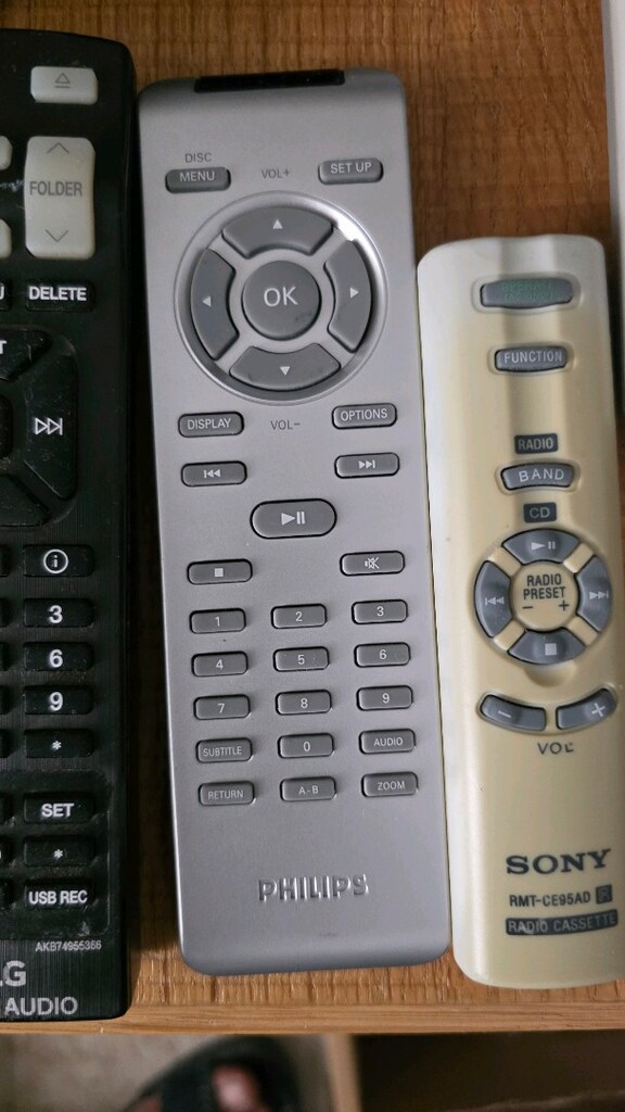 Sony, Technics, panasonic, Philips müzik seti, Pioneer dvd kumandaları - 10