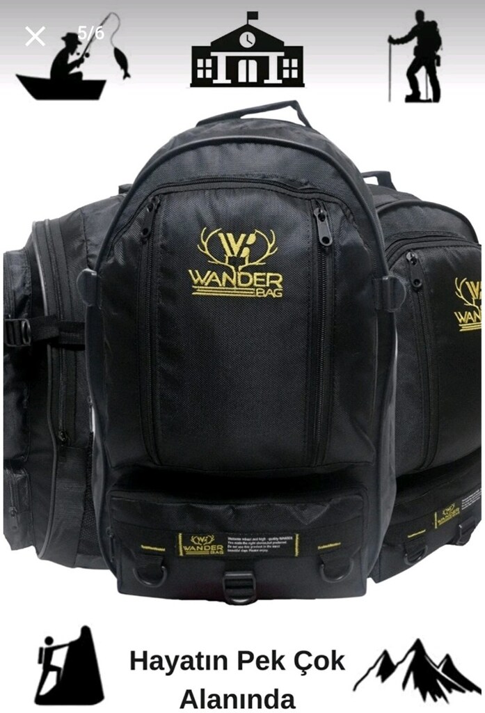 Wander 50 LT Bag Siyah Sırt Çantası - 5