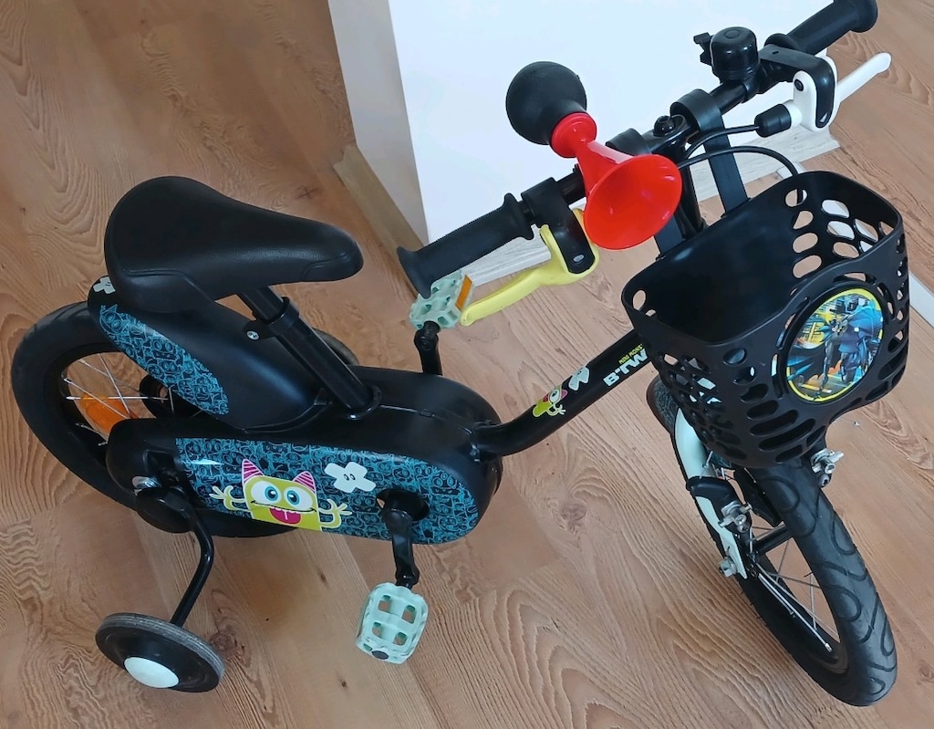 Btwin çocuk bisikleti 14 jant Decathlon YENİ GİBİ Ön Sepetli - 2