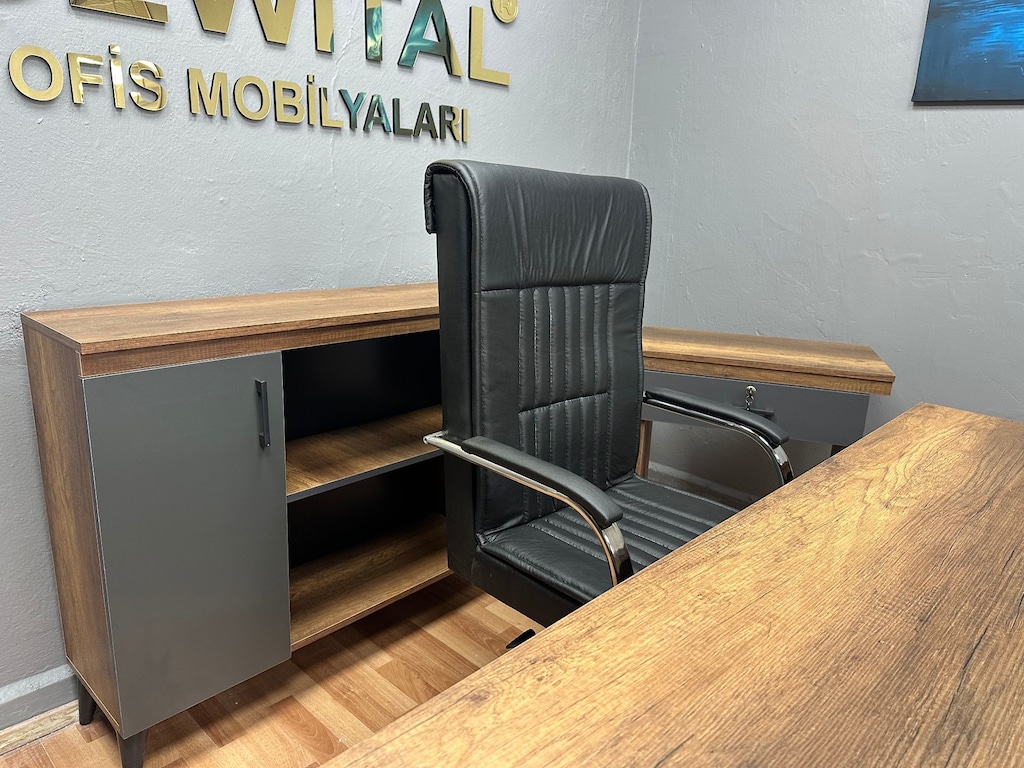 İSTANBUL OFİS MOBİLYALARI TETRA MAKAM TAKIMI KOMPLE SET ŞOK FİYAT - 6
