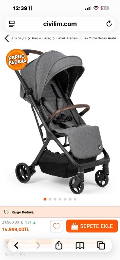 BAGI COMPACT AUTOFOLD BEBEK ARABASI - 5