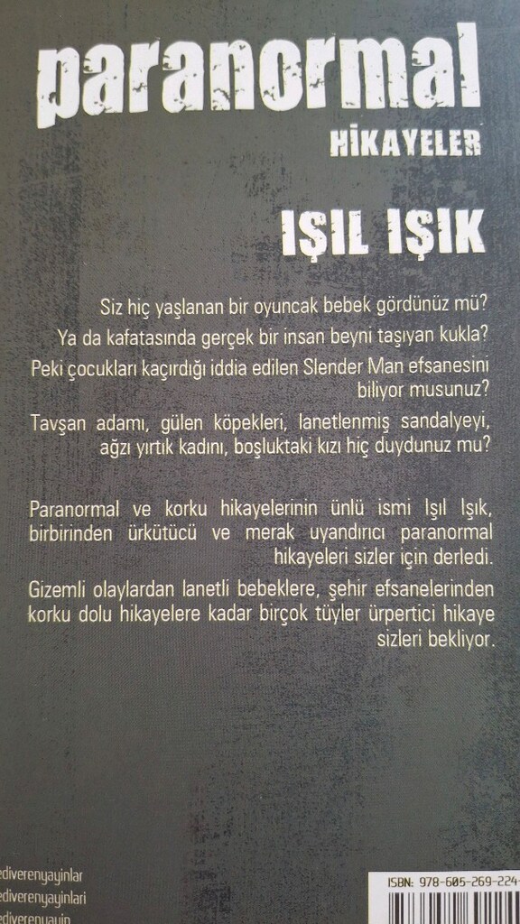 Paranormal Hikayeler ( ciltli kitap ) -Işıl Işık - 4