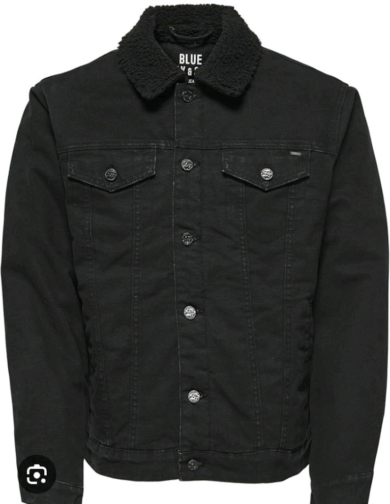 Only &Sons kürklü yaka detaylı kot ceket