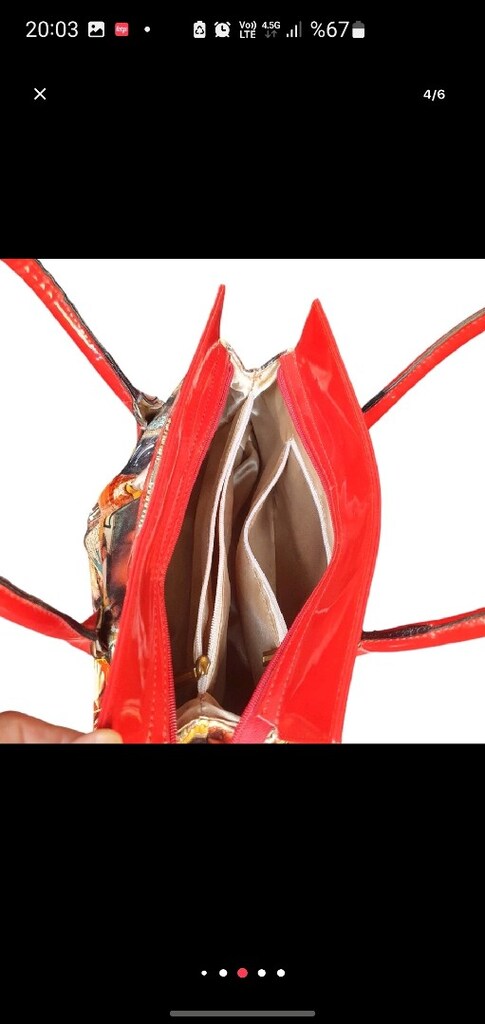 Vintage İtalyan Salvatore Ferragamo Kol Çantası - 4