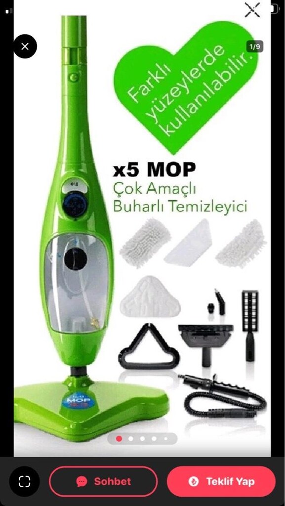 buhar mop sıfır - 3