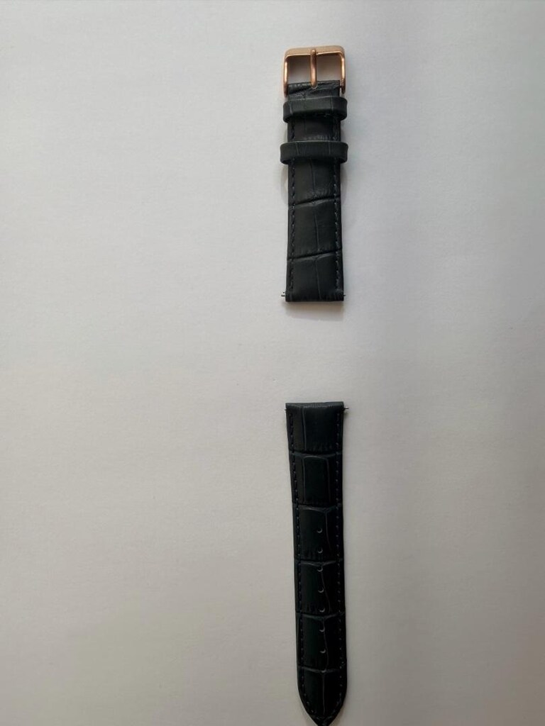 Lacivert Gerçek Deri Saat Kordonu 20 mm - 3