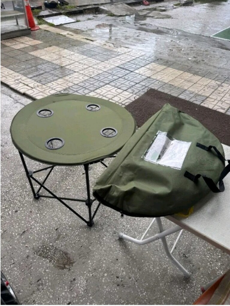 katlanır kamp masası,72x72x62 cm, hiç kullanılmamıştır sıfır ürün - 3