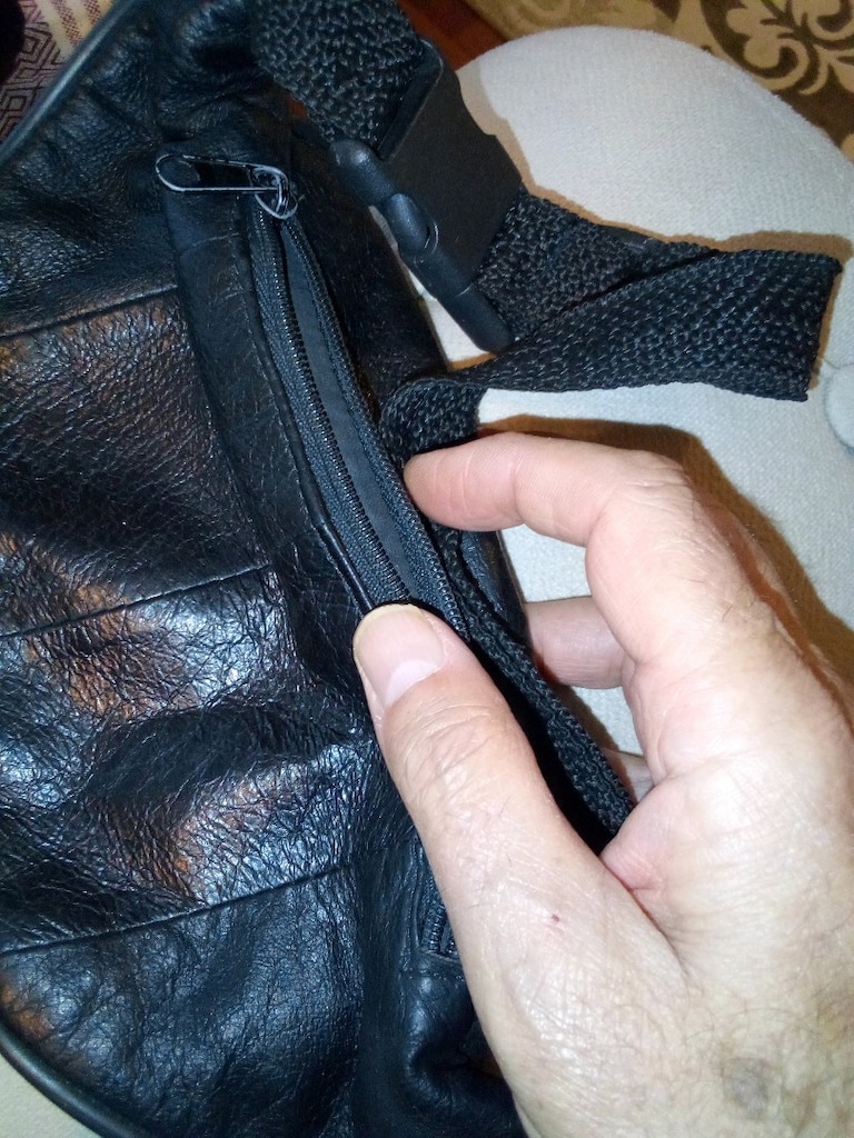 Harley Davidson bel çantası deri üç bölmeli - 2