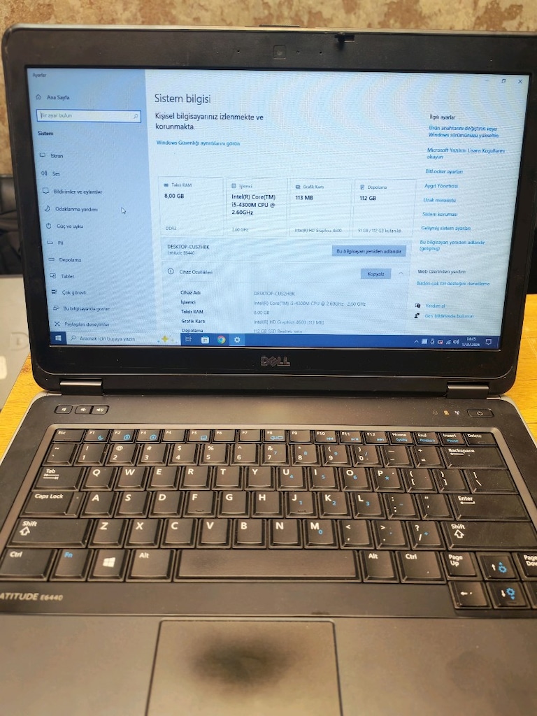 Dell Latitude E6440 İntel İ5 8 Ram 120 SSD - 3
