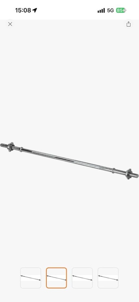 152 cm Krom Bar 25,4 mm ile 29 mm Arası Çaptaki Plakalar Için Uygun - 2