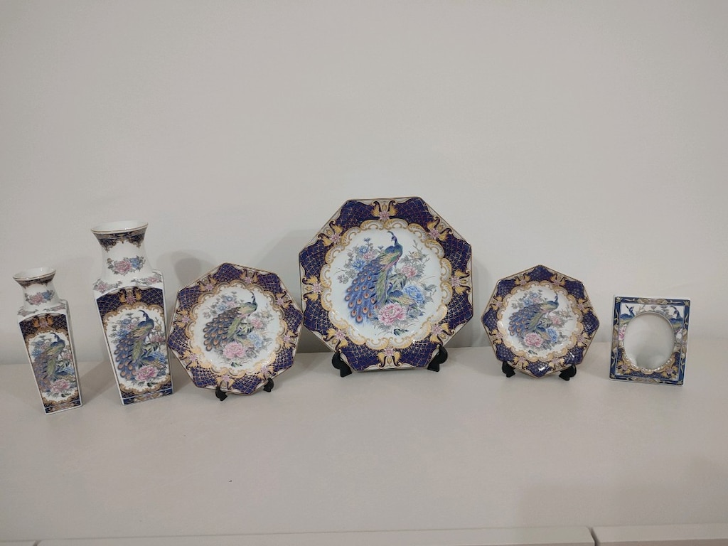 Tozan Japan Orijinal Tavus Kuşu Desenli Dekoratif Set - 4