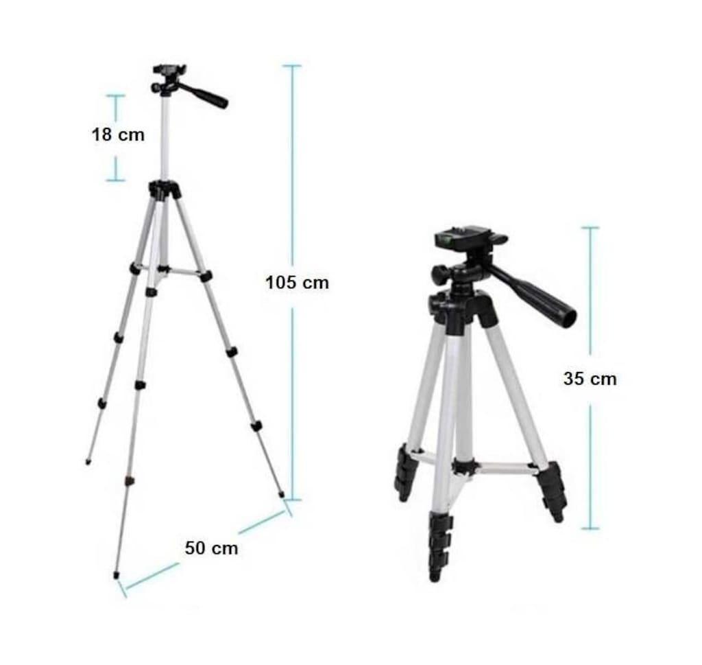 Telefon ve Kamera Tutucu Tripod Ayak 105 cm - 6