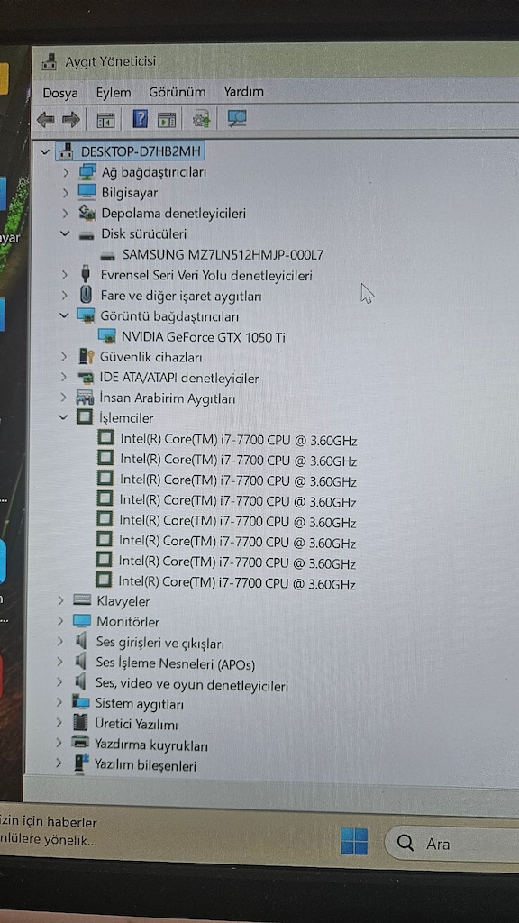 İ7 7.Nesil 16 GB DDR4 Ram 512GB SSD 4 GB 1050Tİ 4 Fanlı RGB KASA - 9