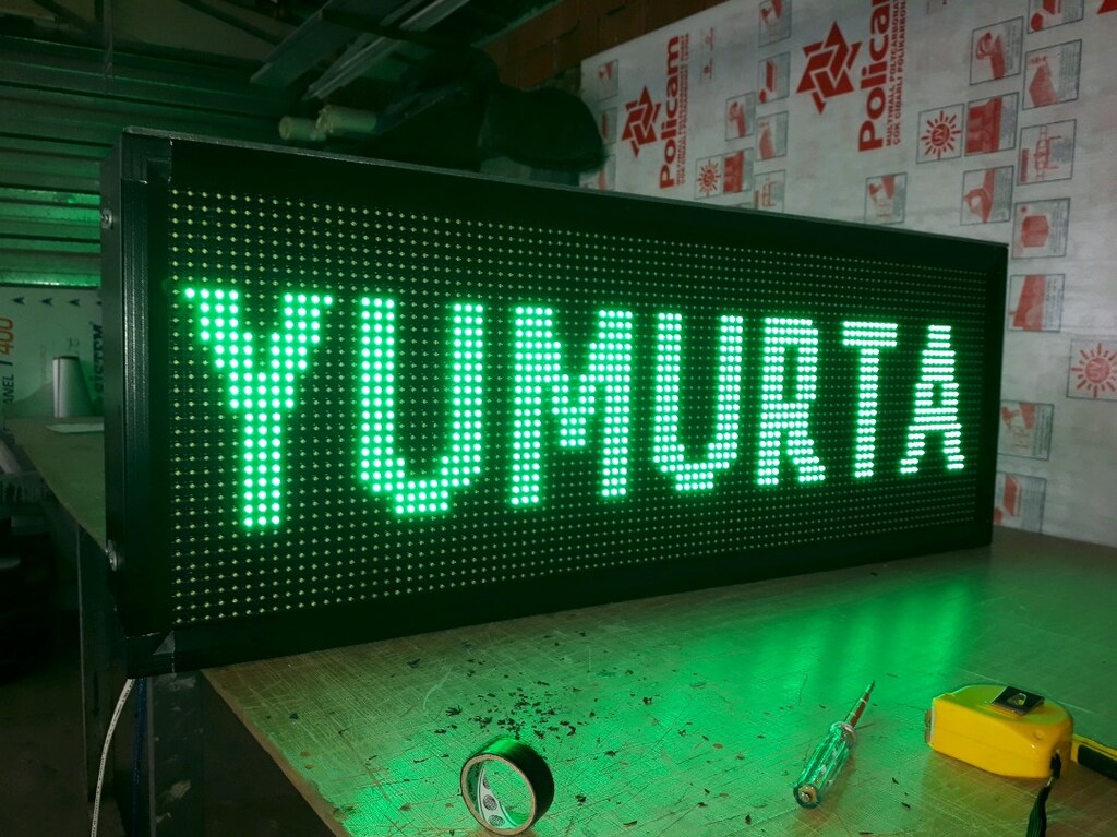 32x96cm led tabela kayan yazı - 3