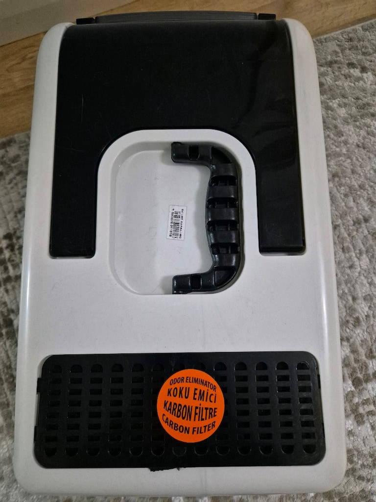 Aktif Karbon Filtreli (Small) Küçük Kapalı Kedi Tuvaleti - 4