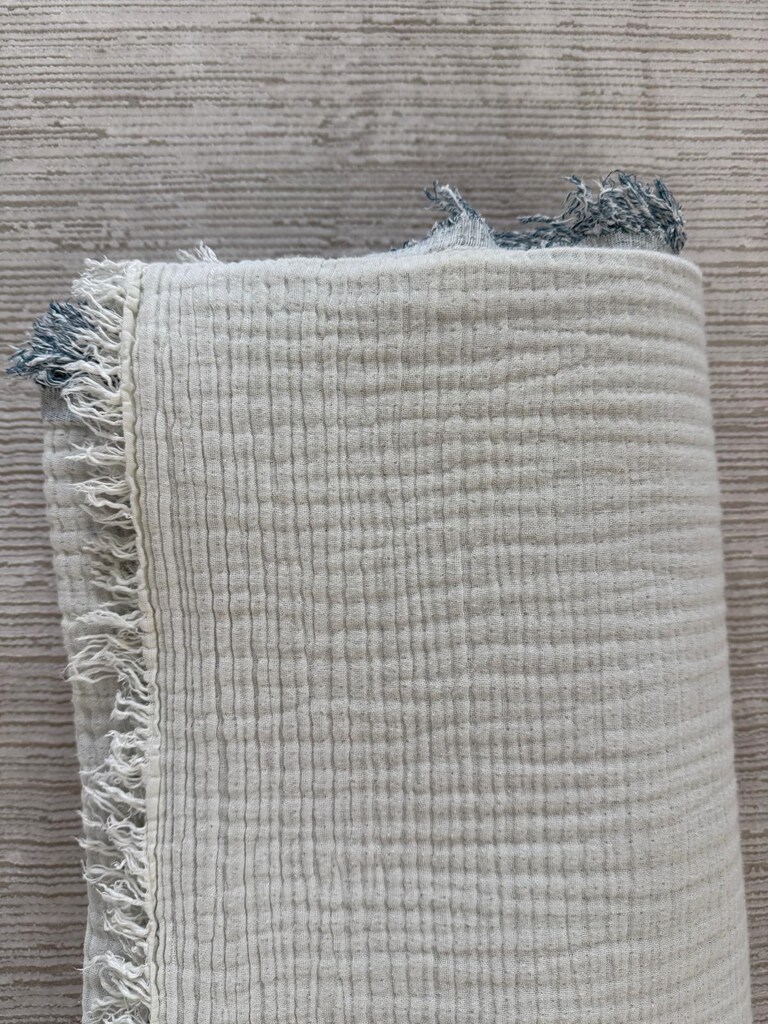 4 Katlı Müslin Yorgan İndigo Mavi Renk Çift Kişilik 240x220 cm - 2