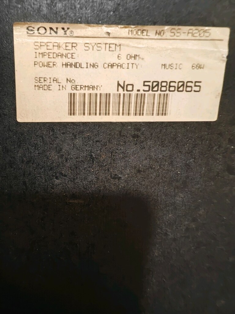 Sony SS a 205 60 watt temiz sorunsuz - 4