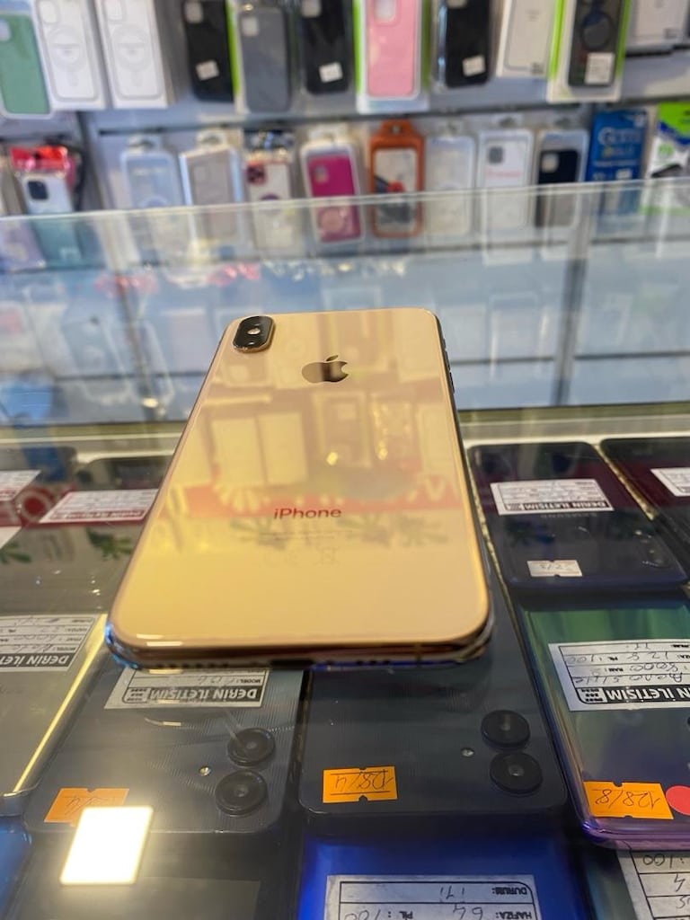 İPHONE XS 256 GB KUSURSUZ HERSEY AKTİF GOLD FULL ORJİNAL - 2