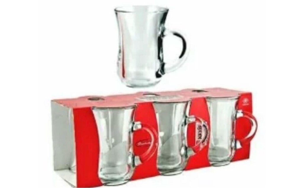 kulplu çay bardağı 6adet - 2
