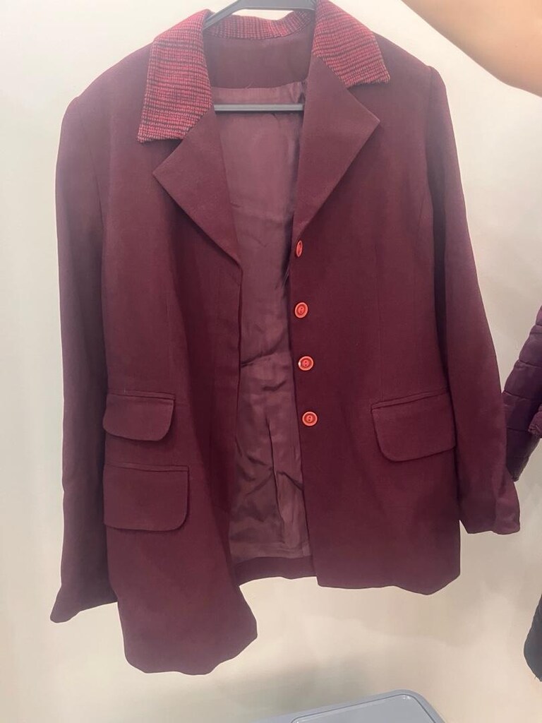 Bordo blazer ceket - 2