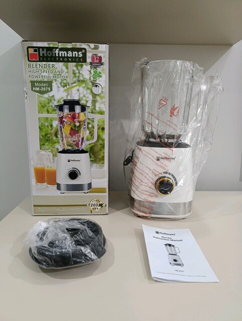 Hoffmans 1.5 L Cam Hazneli 1200 W Buz Kırıcı Blender
