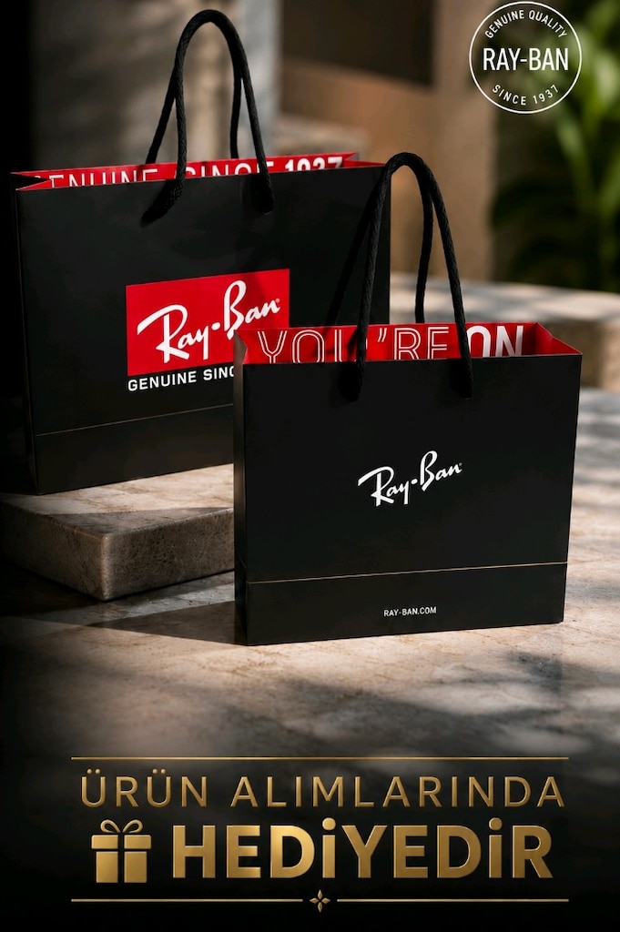 Ray-Ban 3957 İnce Metal Çerçeveli Şık Güneş Gözlüğü - 6