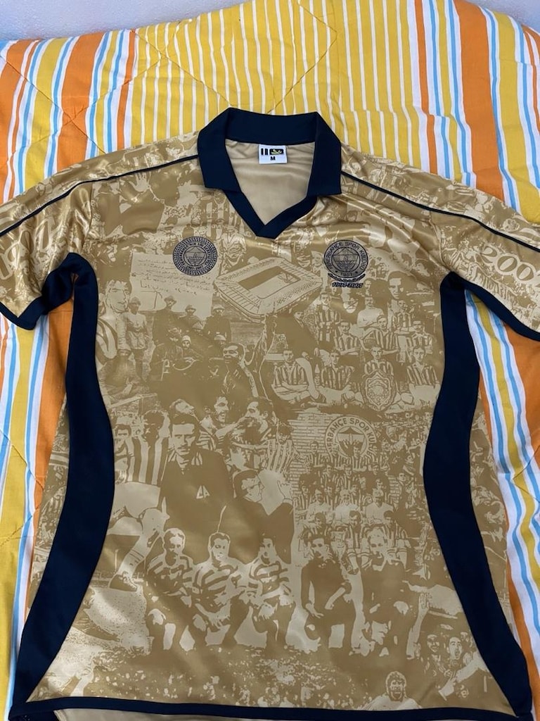 Fenerium Orijinal Retro 100. Yıl Gold Forma 1 Kez giyildi M BEDEN - 2