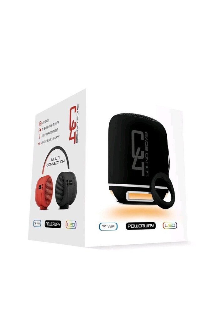 POWERWAY Powerway C4 Siyah Bluetooth Hoparlör Sese Duyarlı Led - 2
